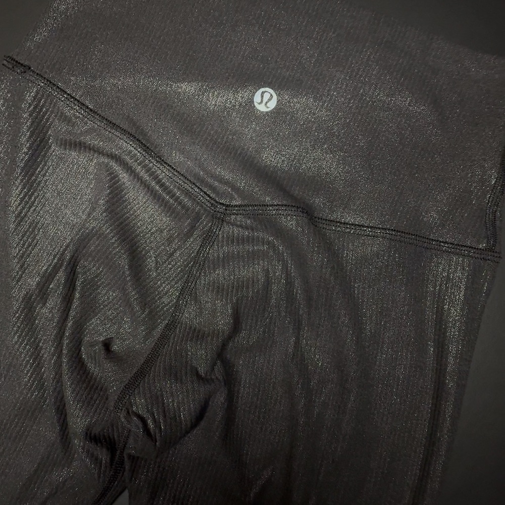 SOLD athletica Black tights - Picture 2 of 4